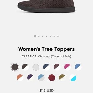 All birds charcoal women’s sneakers size 7.